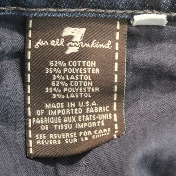 7 For All Mankind Charlize Bootcut Jeans Dark Wash Women's Size 29 - Picture 9 of 11